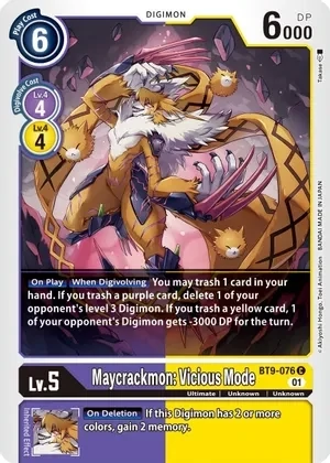 SH Maycrackmon: Vicious Mode - X Record (BT09)
X Record