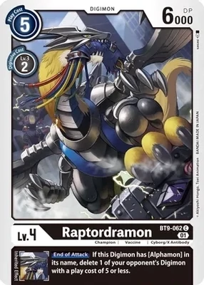 SH Raptordramon - X Record (BT09)
X Record