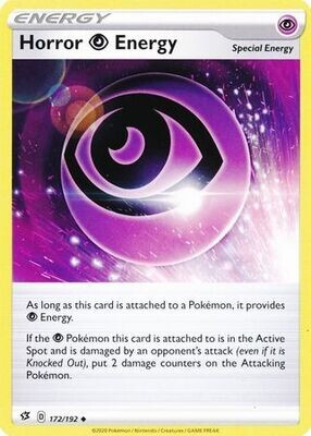 Horror P Energy - 172/192 - Uncommon
Sword &amp; Shield: Rebel Clash Singles
