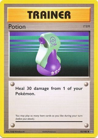 Potion - 83/108 - Uncommon XY: Evolutions Singles