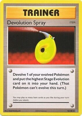Devolution Spray - 76/108 - Uncommon XY: Evolutions Singles