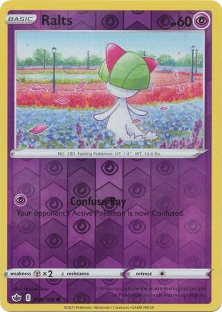 Ralts - 059/198 - Common Reverse Holo Sword &amp; Shield: Chilling Reign Reverse Holo Singles