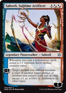 Saheeli, Sublime Artificer 234/264 War of the Spark Singles