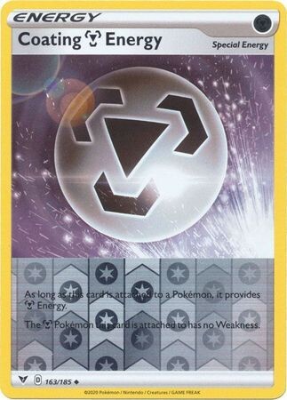 Coating M Energy - 163/185 - Uncommon Reverse Holo
Sword &amp; Shield: Vivid Voltage Reverse Holo Singles