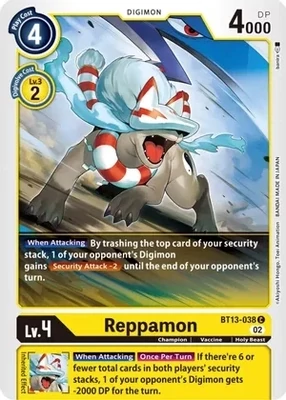 SH Reppamon - Versus Royal Knights (BT13)
Versus Royal Knights