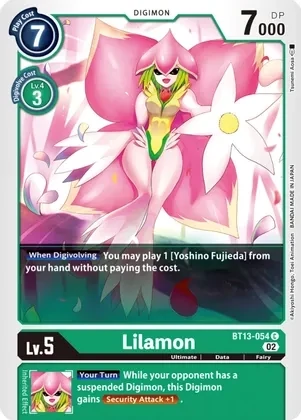 SH Lilamon - Versus Royal Knights (BT13)
Versus Royal Knights