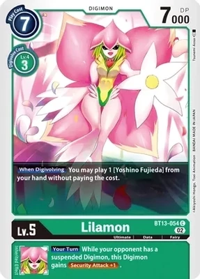 SH Lilamon - Versus Royal Knights (BT13)
Versus Royal Knights