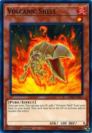 Volcanic Shell - SDSB-EN021 - Common 1st Edition Structure Deck: Soulburner Singles