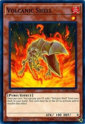 Volcanic Shell - SDSB-EN021 - Common 1st Edition Structure Deck: Soulburner Singles (espanol)