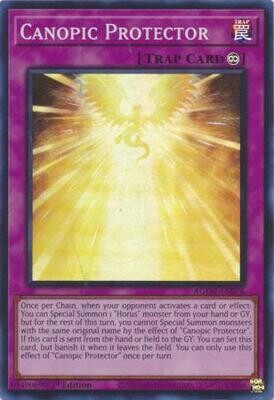 Canopic Protector - AGOV-EN076 - Super Rare 1st Edition Age of Overlord 1st Edition Singles *Espanol*