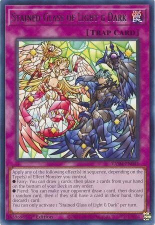 Stained Glass of Light &amp; Dark - VASM-EN045 - Rare 1st Edition Valiant Smashers 1st Edition Singles