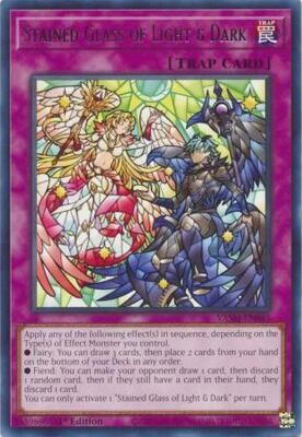 Stained Glass of Light &amp; Dark - VASM-EN045 - Rare 1st Edition Valiant Smashers 1st Edition Singles