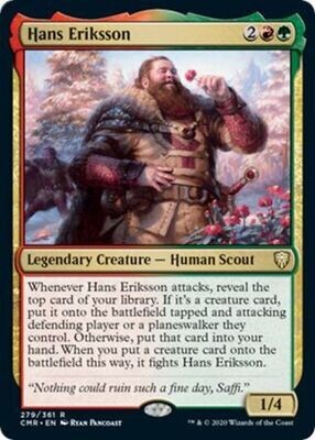 Hans Eriksson 279/361
Commander Legends Singles