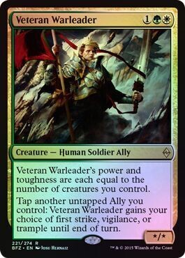 Veteran Warleader 221/274 - Foil
Battle for Zendikar Foil Singles