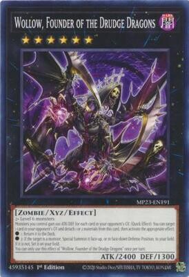 Wollow, Founder of the Drudge Dragons - MP23-EN191 - Common 1st Edition Mega Tin 2023 Dueling Heroes Singles