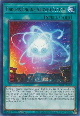 Endless Engine Argyro System - MP23-EN092 - Rare 1st Edition Mega Tin 2023 Dueling Heroes Singles