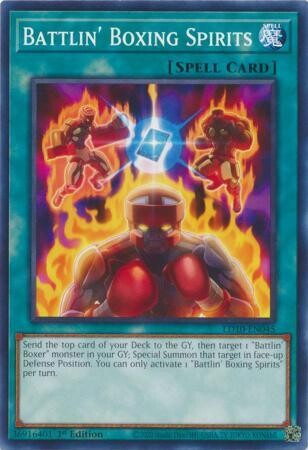 Battlin&#39; Boxing Spirits - LD10-EN045 - Common 1st Edition
Soulburning Volcano 1st Edition Singles *Espanol*
