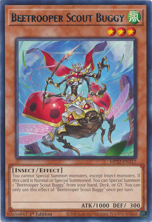 Beetrooper Scout Buggy - MP22-EN117 - Rare 1st Edition 2022 Mega-Tin: Pharaoh&#39;s Gods 1st Edition Singles