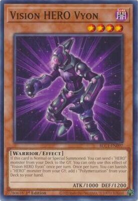 Vision HERO Vyon - BLC1-EN097 - Common 1st Edition
Battles of Legend: Chapter 1 1st Edition Singles *Espanol*