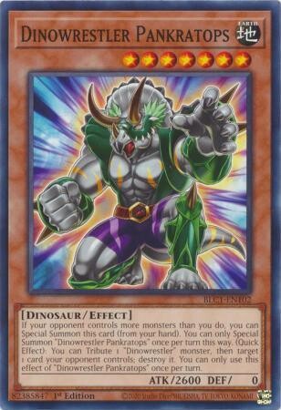 Dinowrestler Pankratops - BLC1-EN102 - Common 1st Edition
Battles of Legend: Chapter 1 1st Edition Singles *Espanol*