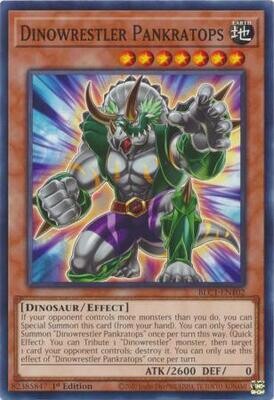Dinowrestler Pankratops - BLC1-EN102 - Common 1st Edition
Battles of Legend: Chapter 1 1st Edition Singles *Espanol*