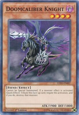 Doomcaliber Knight - LED5-EN007 - Common 1st Edition Legendary Duelists: Immortal Destiny Singles
