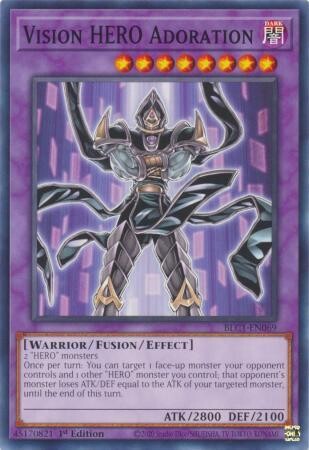 Vision HERO Adoration - BLC1-EN069 - Common 1st Edition Battles of Legend: Chapter 1 1st Edition Singles