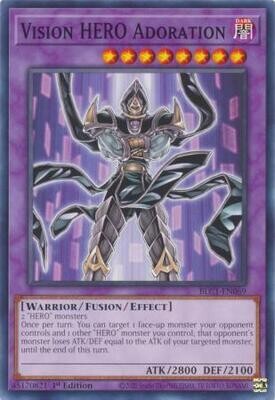 Vision HERO Adoration - BLC1-EN069 - Common 1st Edition
Battles of Legend: Chapter 1 1st Edition Singles *Espanol*