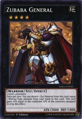 Zubaba General - WIRA-EN044 - Common 1st Edition
Wing Raiders 1st Edition Singles