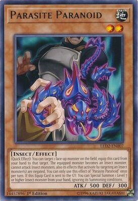 Parasite Paranoid - LED2-EN007 - Rare 1st Edition
Legendary Duelists: Ancient Millennium Singles *Espanol*