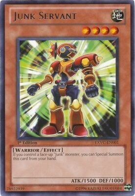 Junk Servant - EXVC-EN001 - Rare 1st Edition Extreme Victory 1st Edition Singles
