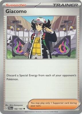 Giacomo - 182/193 - Uncommon Scarlet &amp; Violet: Paldea Evolved Singles