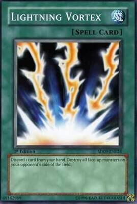Lightning Vortex - SD09-EN026 - Common 1st Edition Structure Deck: Dinosaur&#39;s Rage 1st Edition Singles