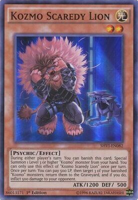 Kozmo Scaredy Lion - SHVI-EN082 - Super Rare 1st Edition Shining Victories 1st Edition Singles (espanol)