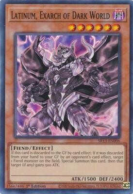 Latinum, Exarch of Dark World - SR13-EN006 - Common 1st Edition Structure Deck: Dark World [SR13] 1st Edition Singles