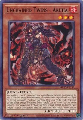 Unchained Twins - Aruha - MP20-EN152 - Common 1st Edition 2020 Mega-Tin: Lost Memories 1st Edition Singles