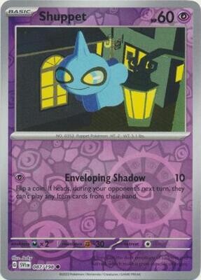 Shuppet - 087/198 - Common Reverse Holo
Scarlet &amp; Violet (Base Set) Reverse Holo Singles *Espanol*