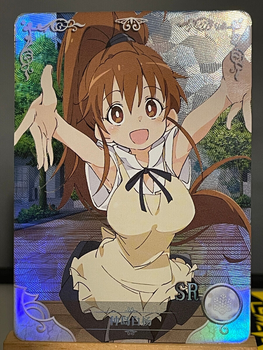 Goddess Story Anime Waifu Doujin 2M07 Holo SR Card - Popura Taneshima Working !!