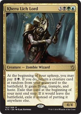 Kheru Lich Lord 182/269
Khans of Tarkir Singles (Español)