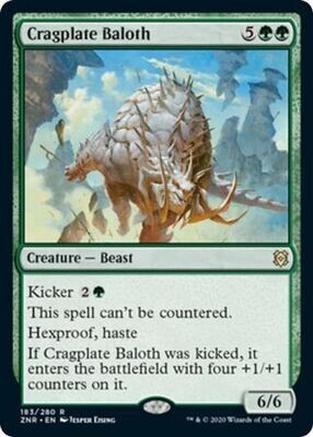 Cragplate Baloth 183/280
Zendikar Rising Singles