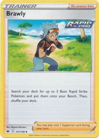 Brawly - 131/198 - Uncommon Sword &amp; Shield: Chilling Reign Singles