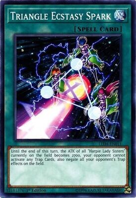 Triangle Ecstasy Spark - LED4-EN011 - Common 1st Edition Legendary Duelists: Sisters of the Rose 1st Edition Singles