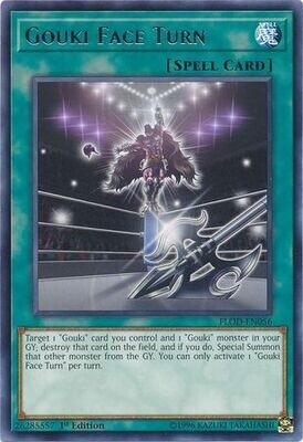 Gouki Face Turn - FLOD-EN056 - Rare 1st Edition Flames of Destruction 1st Edition Singles
