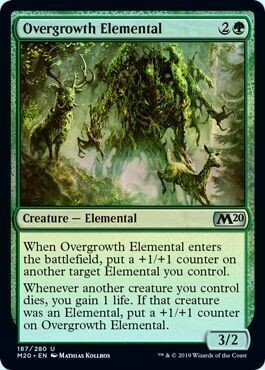 Overgrowth Elemental 187/280 - Foil Magic 2020 (M20) Foil Singles (Español)