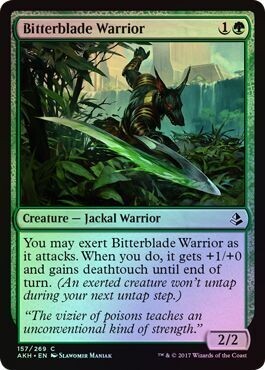 Bitterblade Warrior 157/269 - Foil Amonkhet Foil Singles