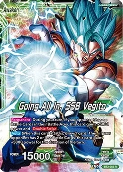 Vegito // Going All In, SSB Vegito - Cross Worlds (DBS-B03) Cross Worlds Foil