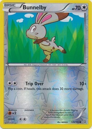 Bunnelby - 120/160 - Common - Reverse Holo
XY: Primal Clash Reverse Holo Singles