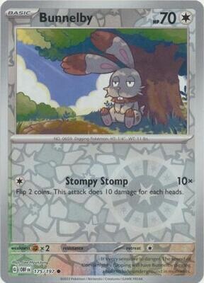Bunnelby - 175/197 - Common Reverse Holo
Obsidian Flames Reverse Holo Singles