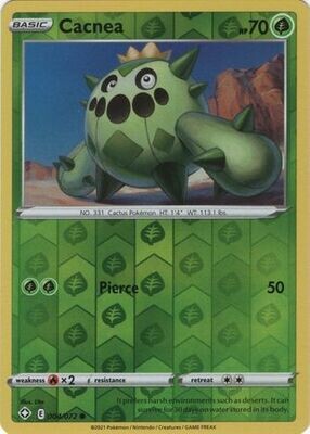 Cacnea - 004/072 - Common Reverse Holo Shining Fates Reverse Holo Singles
