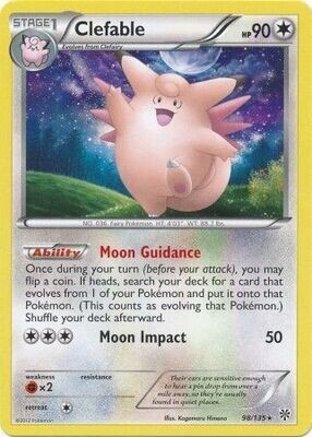 Clefable - 98/135 - Rare
Black &amp; White 8: Plasma Storm Singles